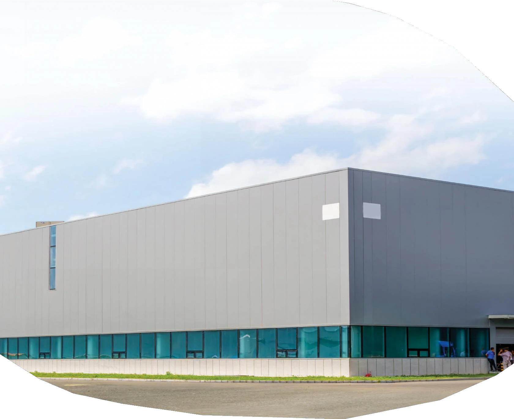 Pre-engineered steel building render